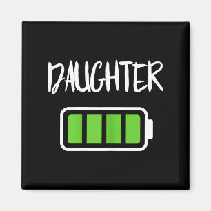 Mutter-Tochter-Batterie-Shirt volle Batterie-Energ Magnet