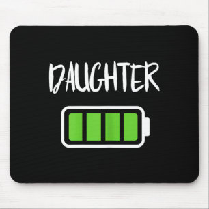 Mutter-Tochter-Batterie-Shirt volle Batterie Energ Mousepad