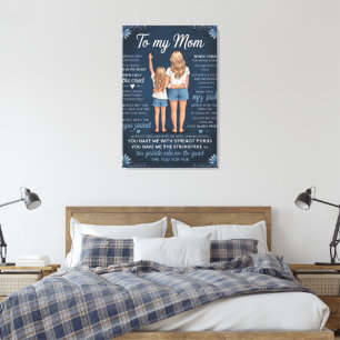 Mutter-Tochter-Bindung-Kunstposter – Sentimentale Leinwanddruck