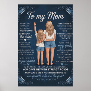 Mutter-Tochter-Bindung-Kunstposter – Sentimentale Poster