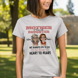 Mutter-Tochter-Illustration Liebe über Distanz  T-Shirt