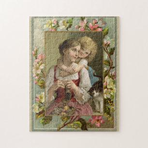 Mutter & Tochter im Vintage-Stil