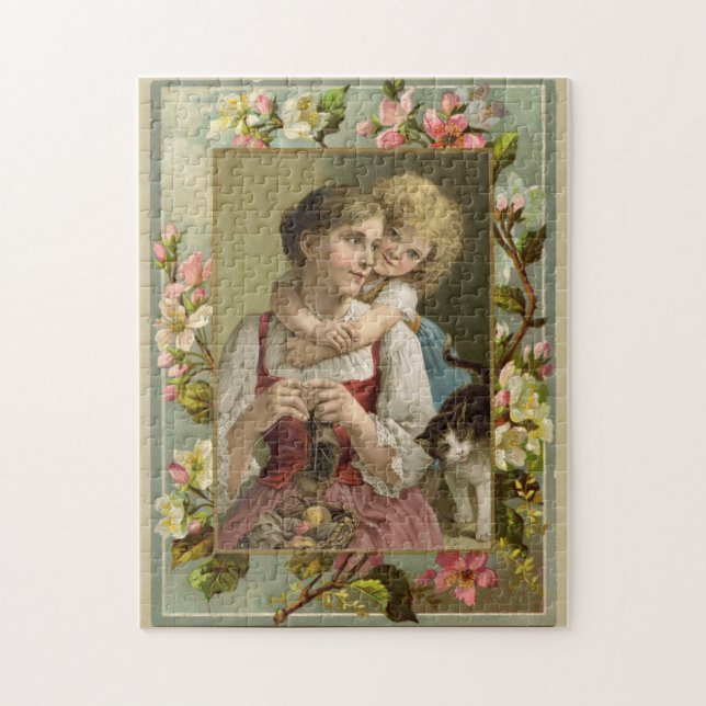 Mutter & Tochter im Vintage-Stil (Vertikal)
