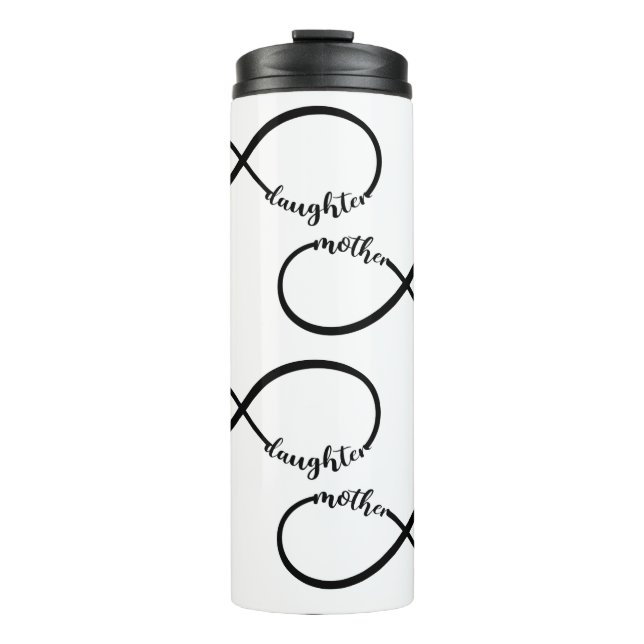 Mutter Tochter Infinity Thermosbecher (Vorderseite)