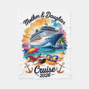 Mutter-Tochter-Kreuzfahrt 2026 Urlaubsreise passen Fleecedecke