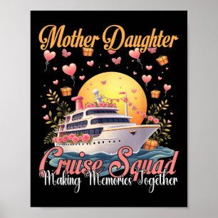 Mutter-Tochter-Kreuzfahrt-Team 2025 Lustige Mom-To Poster