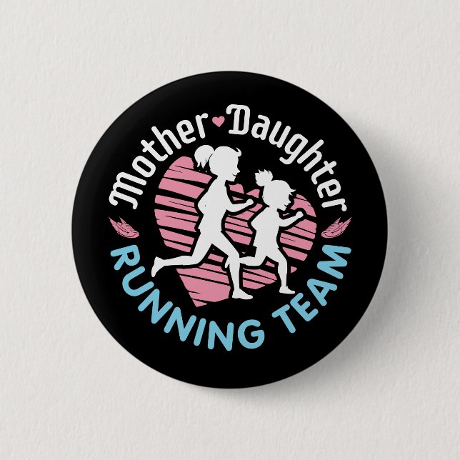 Mutter-Tochter-Laufteam Button (Vorderseite)