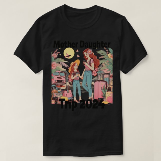 Mutter Tochter Trip Familie Wiedersehen Sommerurla T-Shirt (Design vorne)
