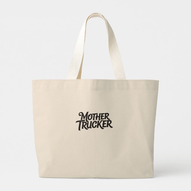 Mutter Trucker Jumbo Stoffbeutel (Rückseite)