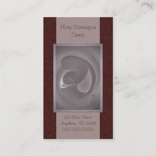 Mutter u. Kind Visitenkarte (Vorderseite)