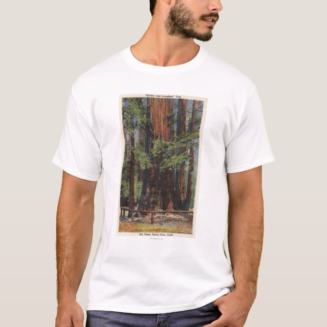 "Mutter" u. "Tochter" am großen Baum-Park T-Shirt (Vorderseite)