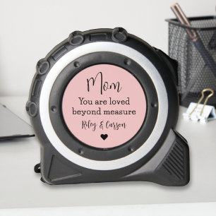 Mutter über alles geliebt Rosa Herz Maßband