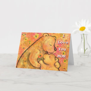 Mutter und Baby Bears Muttertagskarte Karte