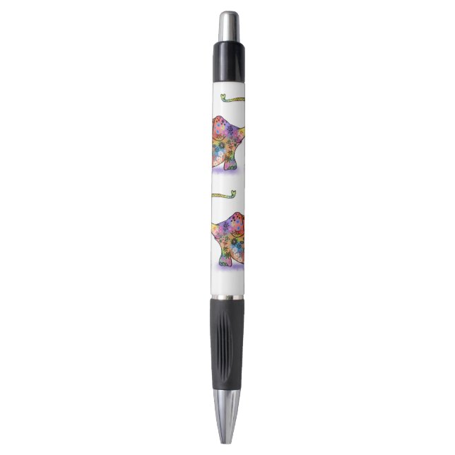 Mutter und Baby Elephant Pen Geschenk Kugelschreiber (Vorderseite Vertikal)