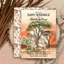 Mutter und Baby Giraffe Safari Baby Sprinkle