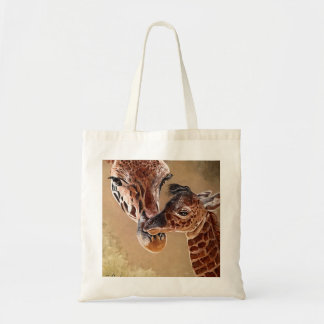 Mutter und Baby-Giraffe Tragetasche