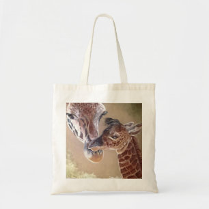 Mutter und Baby Giraffe Tragetasche