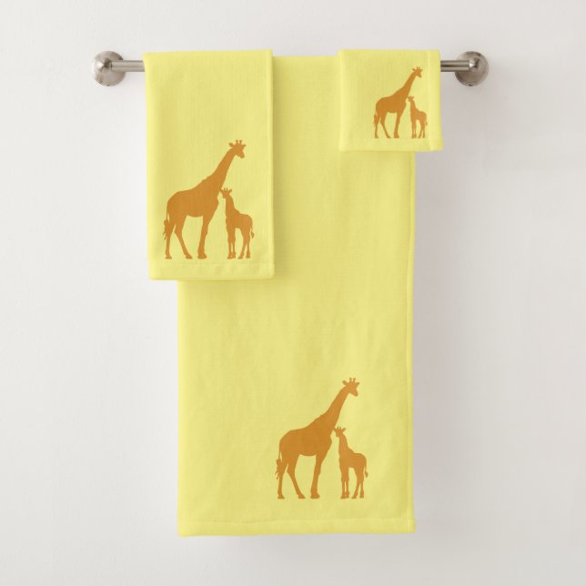 Mutter-und Baby-Giraffen-Tuch-Set Badhandtuch Set (Insitu)