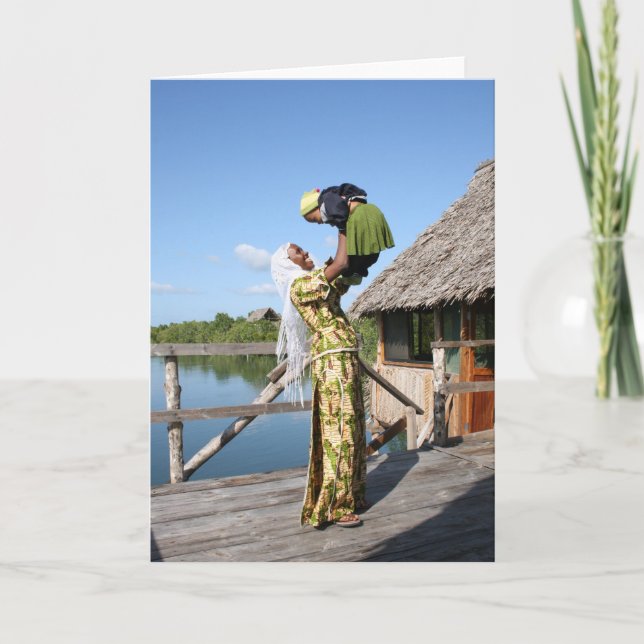 Mutter und Baby Karte (Vorderseite)