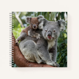 Mutter und Baby Koala Bear Notizbuch