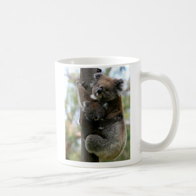 Mutter-und Baby-Koala Kaffeetasse (Rechts)