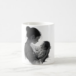 Mutter-und-Baby-Kunstwerk Kaffeetasse