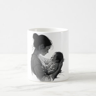 Mutter-und-Baby-Kunstwerk Kaffeetasse