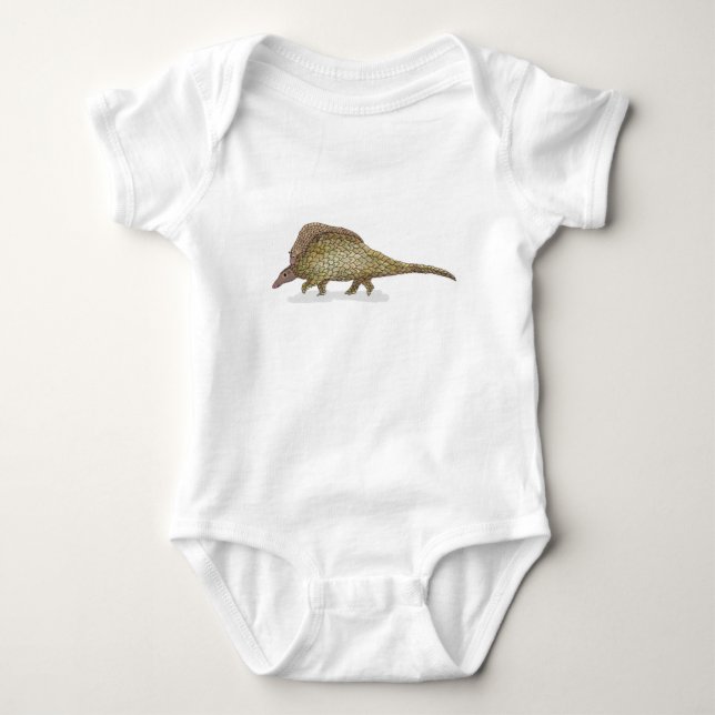 Mutter und Baby-Pangolin-Baby-Ganzkörperanzug Baby Strampler (Vorderseite)