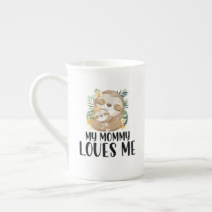 Mutter und Baby Sloths Meine Mami Lieben Me Tropic Prozellantasse
