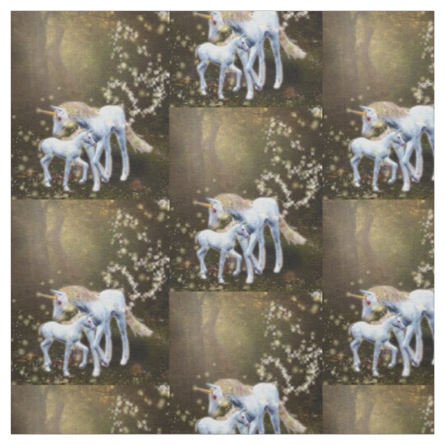 Mutter und Baby Unicorn Stoff (Muster)