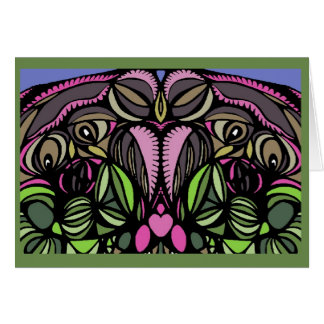 Mutter und Baby Vogel-Grün