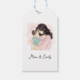 Mutter- und Babydarstellung Geschenkanhänger