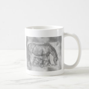 Mutter und Fohlen Kaffeetasse