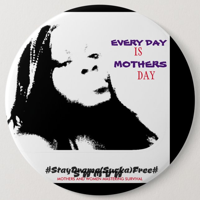 MUTTER UND FRAUEN, DIE ÜBERLEBEN MASTERN BUTTON (Vorderseite)