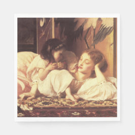 Mutter und Kind (Frau und Tochter) Serviette