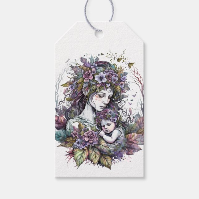 Mütter und Kind Geschenkanhänger (Vorderseite)