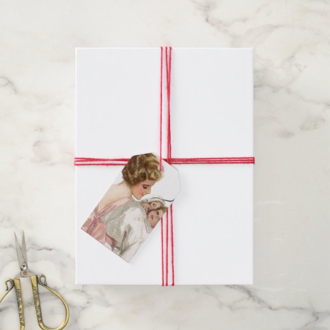 Mutter und Kind Geschenkanhänger (Mit Garn)
