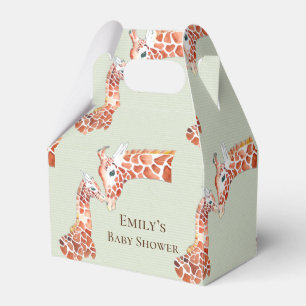Mutter und Kind Giraffe Kinderdusche Geschenkschachtel