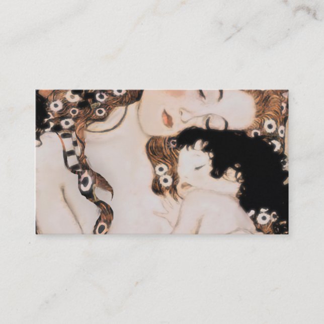 Mutter und Kind Gustav Klimt Visitenkarte (Vorderseite)
