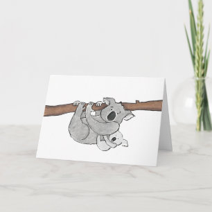 Mutter und Kind koala Muttertagskarte Karte