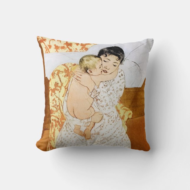 Mutter und Kind, Mary Cassatt Kissen (Vorderseite)