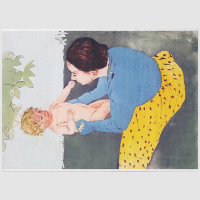 Mutter und Kind, Mary Cassatt Seidenpapier (Vorderseite)
