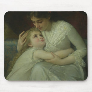 Mutter und Kind (Öl auf Leinwand) Mousepad