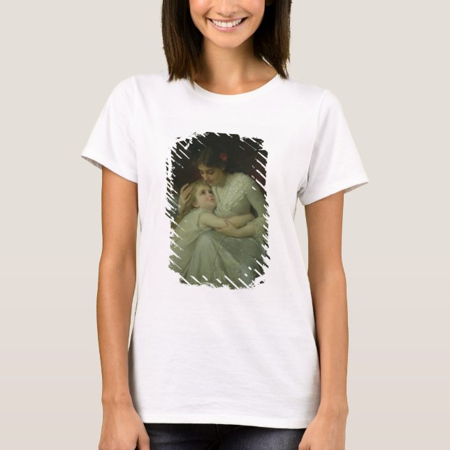 Mutter und Kind (Öl auf Leinwand) T-Shirt (Vorderseite)