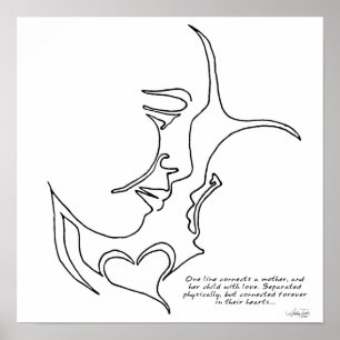 Mutter und Kind-Poster Poster
