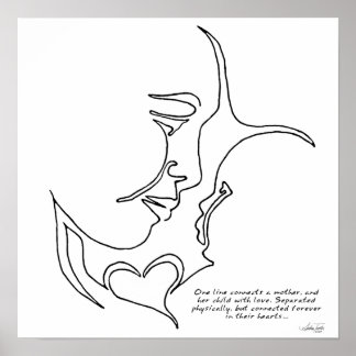 Mutter und Kind-Poster Poster