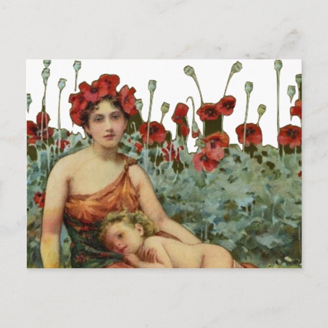 Mutter und Kind Postkarte (Vorderseite)