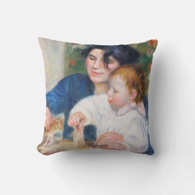 Mutter und Kind, Renoir Kissen (Vorderseite)