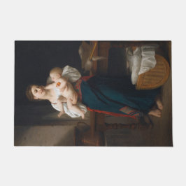 Mutter und Kind (von Bouguereau) Fußmatte