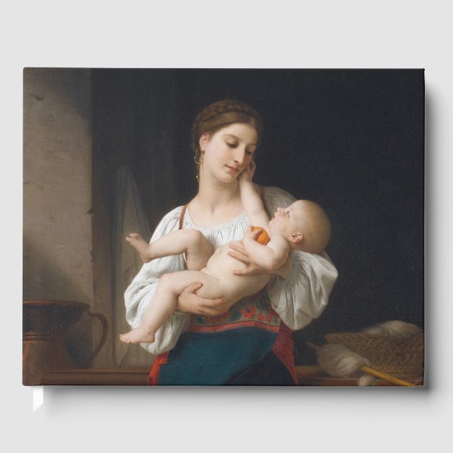 Mutter und Kind (von Bouguereau) Gästebuch (Vorderseite)